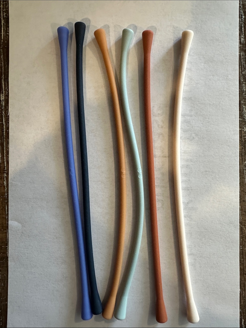 6 Gresham Silicone Bracelets (no connector beads)